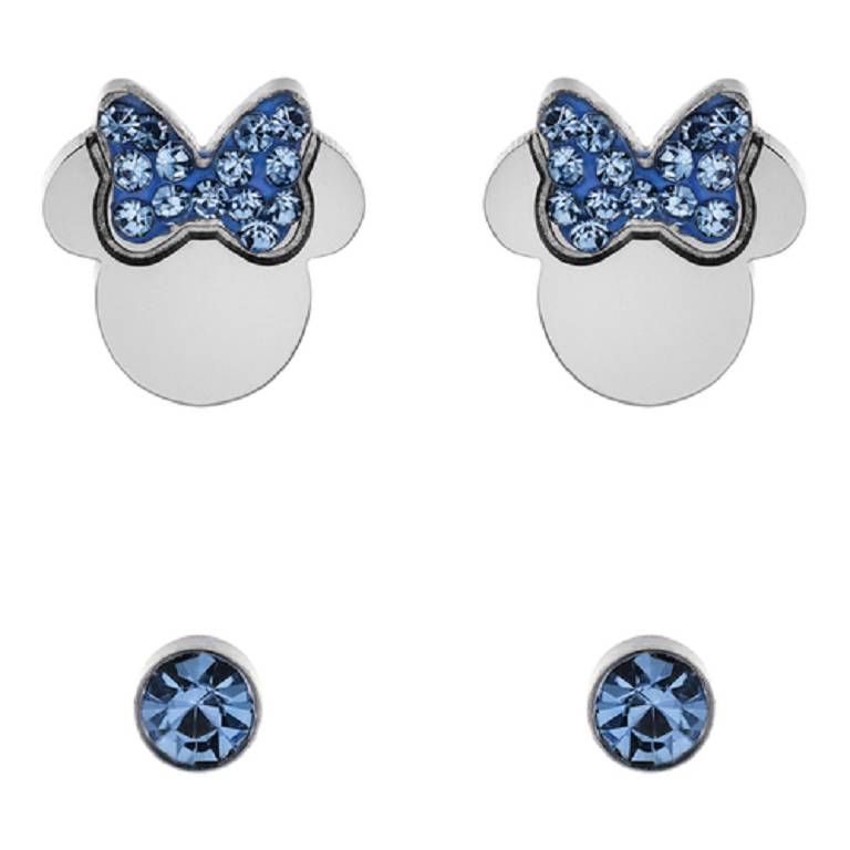 DISNEY SET ORECCHINI MINNIE BL